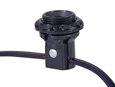 B&P Lamp® 4-Light, E12 Candelabra Socket Harness Set, Each black 