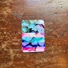 Original ACEO Artwork - Abstract Ink Painting Collage Pink Teal Purple Colorful — photo 2