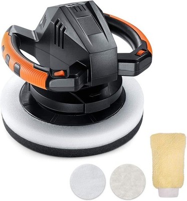 10-Inch Dual Action Car Buffer Polisher, Variable Speed Waxer with Accessories