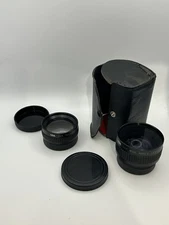 Focal Aux Telephoto & Wide Angle Lens With Case Made In Japan Good Condition
