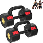 Versatile Adjustable Dumbbell Set - 4 Weight Levels for Home Strength Training