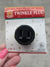 Vintage New Old Stock Indoor Christmas Lights Flasher Plug Vintage New Old Stock Indoor Christmas Lights Flasher Plug