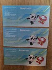 CHINA  2022 Beijing Winter Olympic Ticket X 3