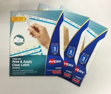 Avery 5 Big Tab Dividers for 3 Ring Binder, Easy Print  Apply Clear, 3 PACK