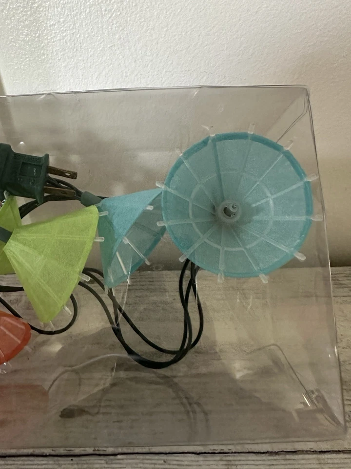 Summertime Chinese Umbrella String Of Lights Indoor/outdoor Multi Color New Work - Image 2 of 4