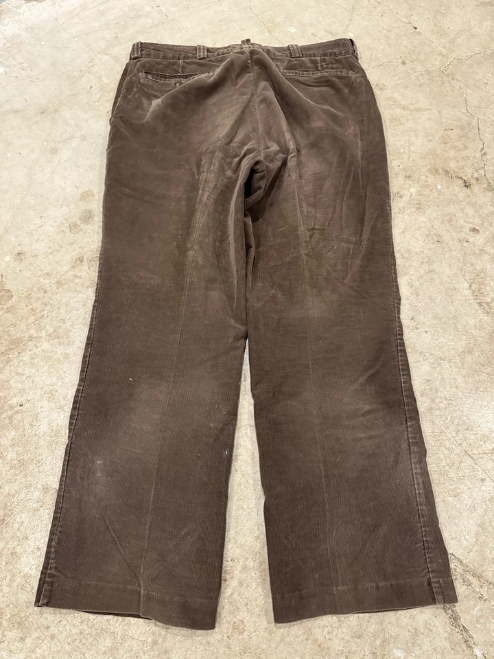 Vintage Big Mac Corduroy Pants Mens 38x29 (Actual 36x28) Brown Scovil Distressed - Image 2 of 4