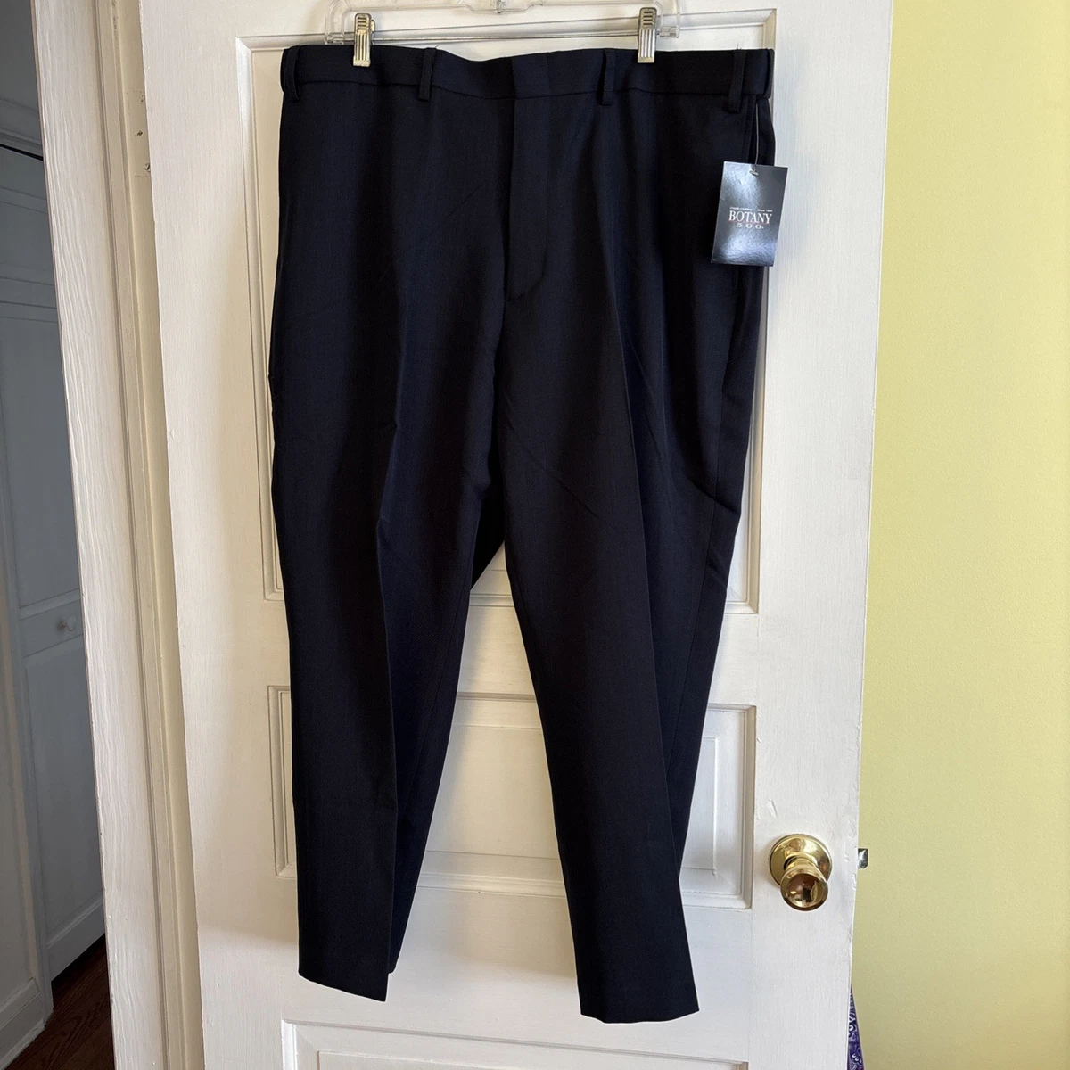 Botany 500 Black Polyester Pants for Men for sale | eBay