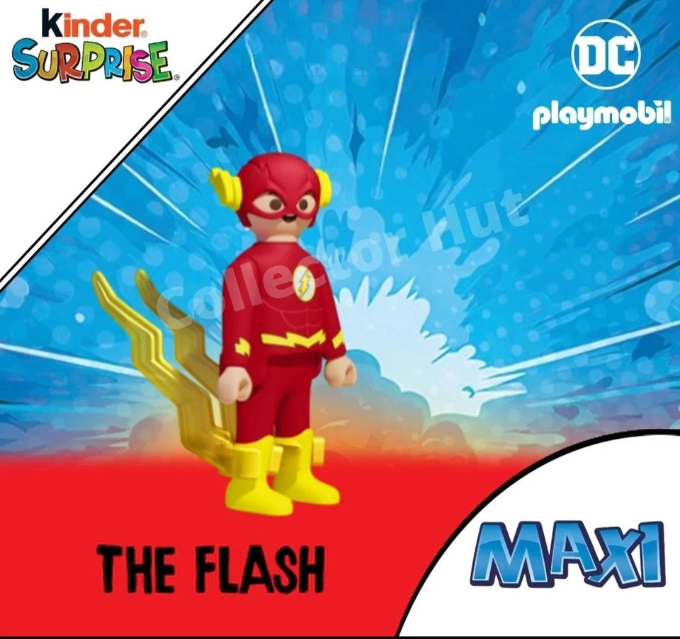 Kinder Egg DC Justice League Playmobil MAXI Action Figures Flash