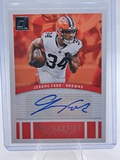 2024 Panini Donruss Signature Series Jerome Ford #SSE-JFO (AU) Cleveland Browns