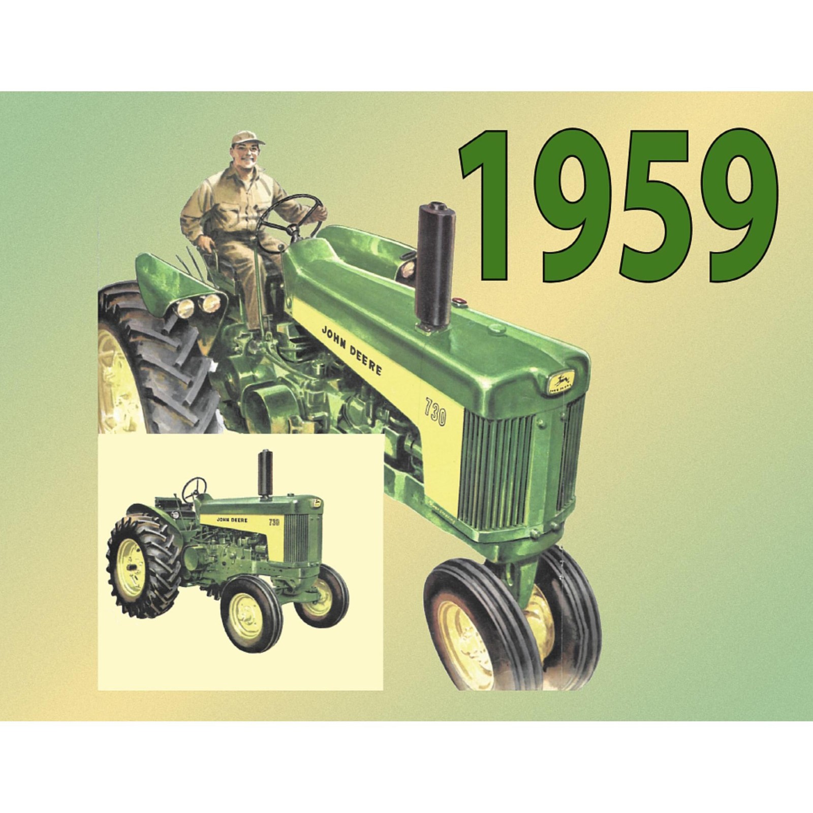 2026 Vintage John Deere Calendar Featuring 1959 Tractors