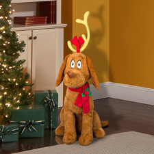 4 Ft Animated Musical Max From The Grinch Animatronic Christmas Prop