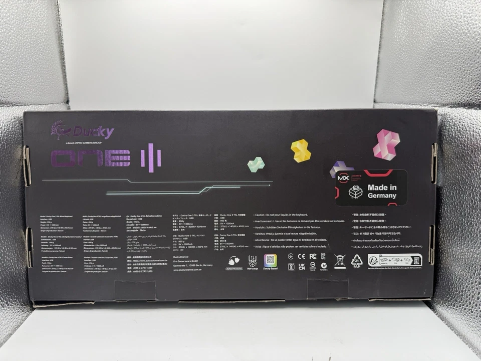 Ducky One 3 SF Aura White 65% Hotswap RGB Mechanical Keyboard (Cherry MX Red) - Image 4 of 4