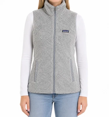 Patagonia Fleece Weste Damen M Grau Vintage Synchilla Outdoor Retro Streetwear - Bild 1 von 4