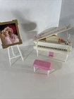 Barbie Vintage Furniture White Concert Grand Piano Superstar Portrait