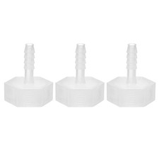 3 x Plastic Hose Barb Fitting 1/4" Barb x 3/4" G Female Thread Adapter