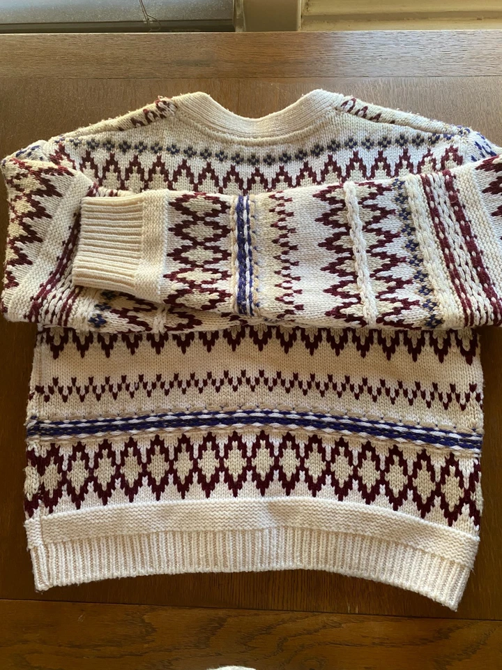 Cárdigan de lana RAG & Bone Willow Fair Isle talla L Foto 4 de 4