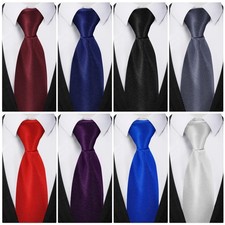 8 Pcs Men's Clip-on Ties Solid Color Men's Tie Pre Tied Clip on Ties for Men