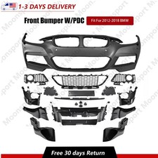 Complete Bumper W/ Pdc Fits 2012-2018 Bmw F30 F35 3 Series M-sport Style 4-door