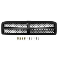 Black Grille Honeycomb Mesh Laramie Style For 1994-2002 Dodge Ram 1500 2500 3500 Black Grille Honeycomb Mesh Laramie Style For 1994-2002 Dodge Ram 1500 2500 3500