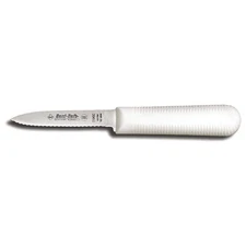DEXTER RUSSELL 15373 Paring Knife,3 1/4 In,Scalloped,White 4VEC5