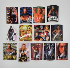 WCW WWF vintage 90's Sticker Lot 13 Wrestling Stickers