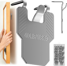 20Pcs Heavy Duty Picture Hooks, No Nails Drywall Picture Hanging Kit, Claw Pictu