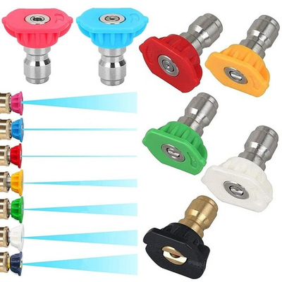 #ad 7 Pieces Pressure Washer Spray Nozzles Tips Set 1 4Inch Quick Connect 2.5 GP... $16.14