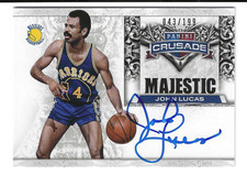 2013-14 Panini Crusade JOHN LUCAS /199 Majestic Auto