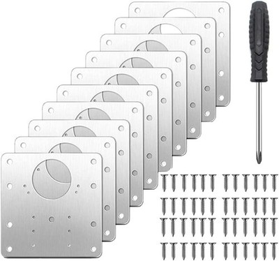 Hinge Repair Plate, 10pcs Schrank Scharnier Reparaturplatte Stainless Steel Cabi