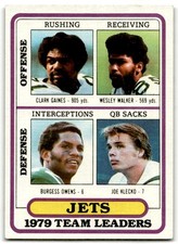 1980 Topps #507 Gaines / Walker / Owens / Joe Klecko New York Jets