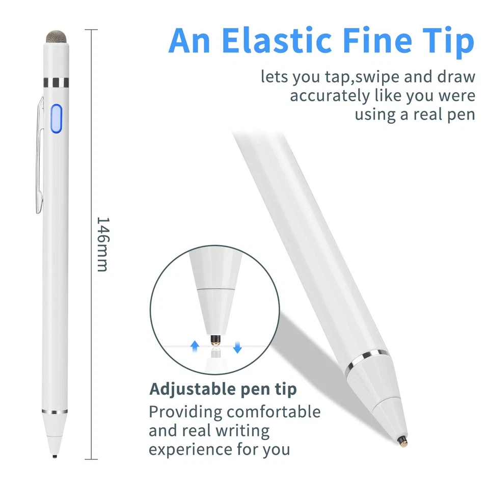 Active Stylus Digital Pen with Ultra Fine Tip Stylus for iPad iPhone Samsung ... - Image 2 of 4
