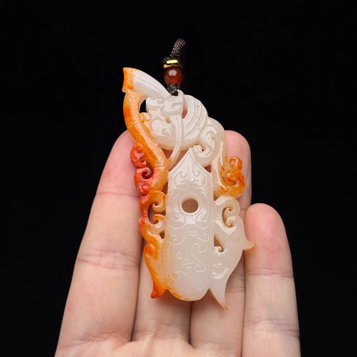 古游雑項古の本物の玉器古い玉骨董品コレクション古い品物魔除け竜牌挂