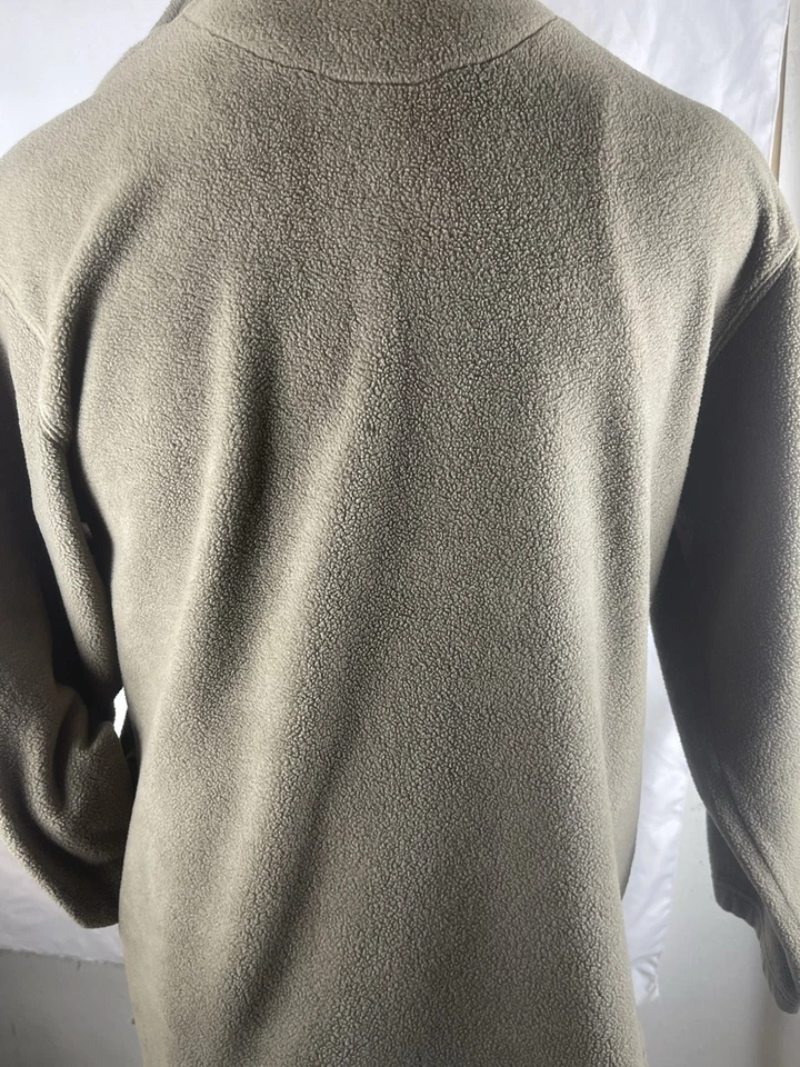 Perry Ellis  Men's LARGE BROWN CREAM  Long Sleeve Pull Over Half Zip Sweater  - Image 3 of 4