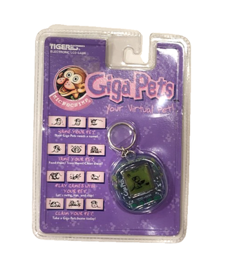 Giga Pets Microchimp Monkey Virtual Pet Tiger Electronics 1997 for