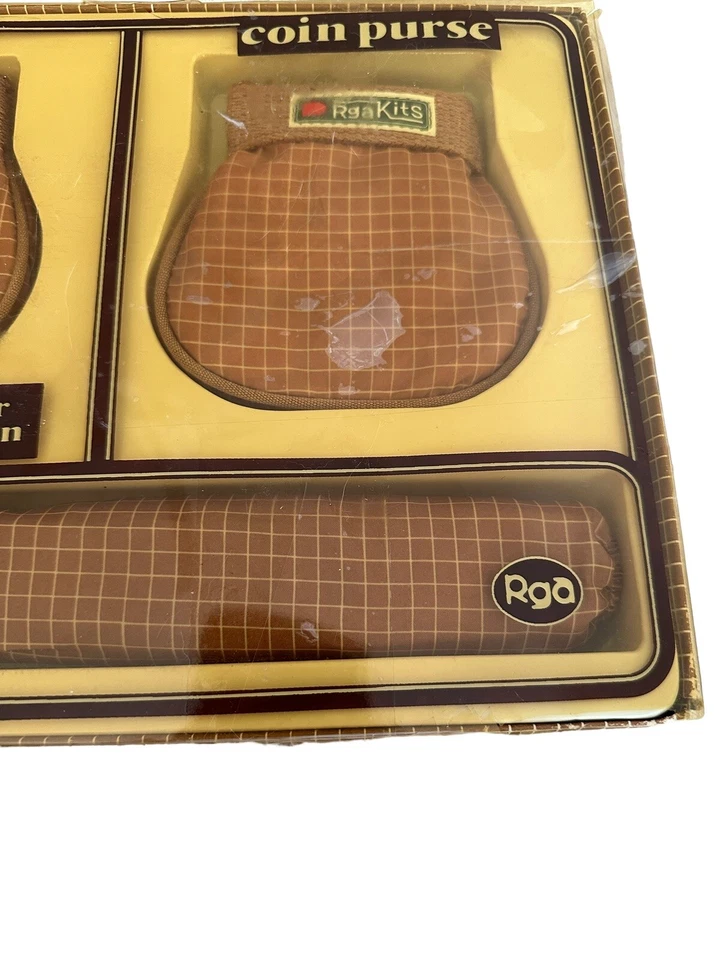 Juego de paraguas de diseño vintage con gota de lluvia para monedas marrón blanco nailon Foto 2 de 4