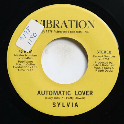 SYLVIA - AUTOMATIC LOVER / STOP BOY - SOUL 45