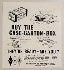 1966 Print Ad CCI mini-mag .22 Long Rifle Cascade Cartridge Lewiston,Idaho