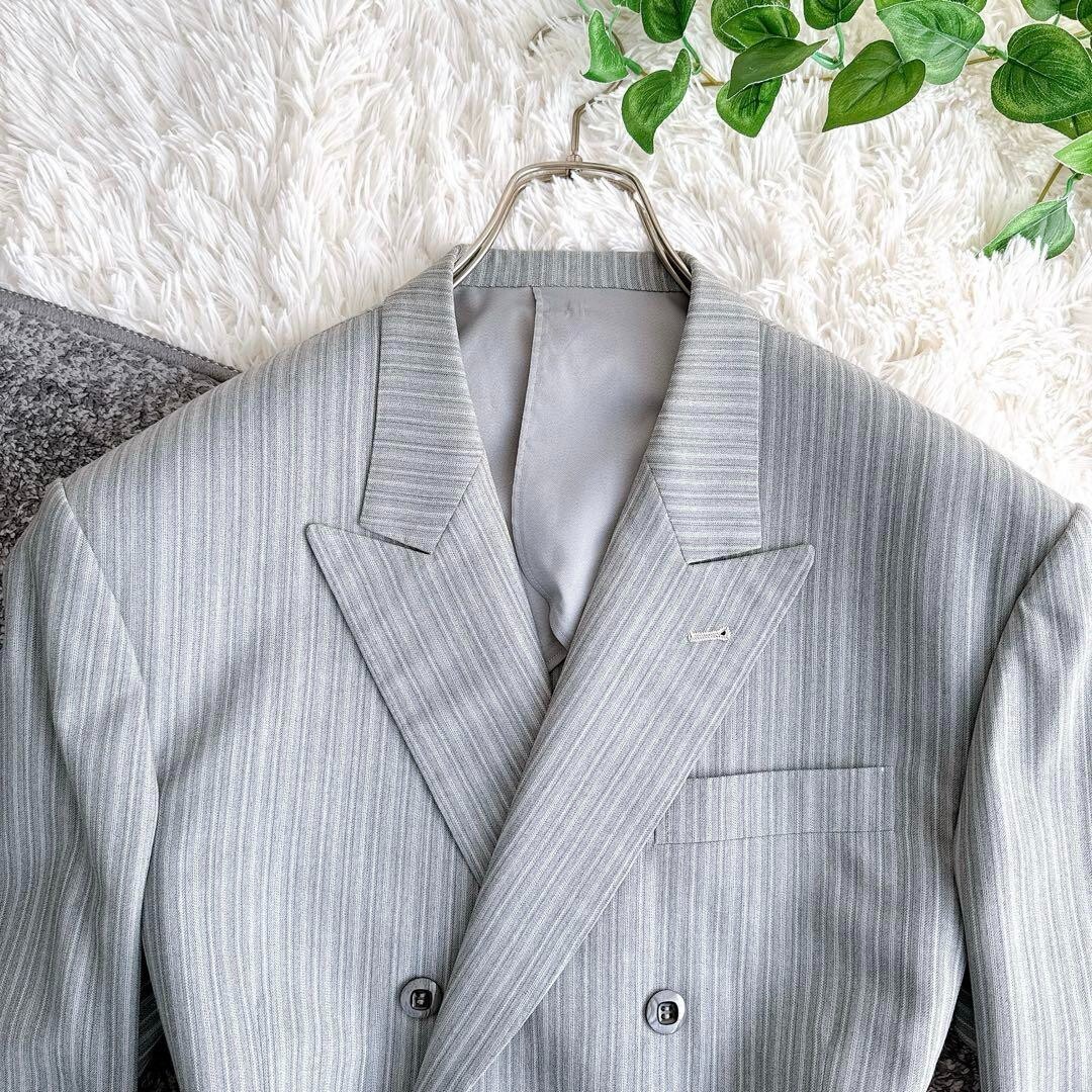 Tuta doppiopetto anni 80 90 vintage YSL Yves Saint Laurent setup grigio