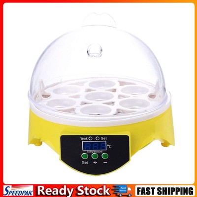Mini 7 Egg Incubator Poultry Incubator Brooder Digital Temperature Control Egg h