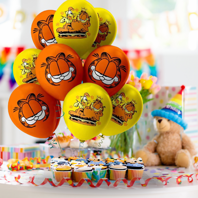 Garfield Latex-Ballons – 8 Bunte Luftballons Für Die Perfekte Kindergeburtstags-Deko
