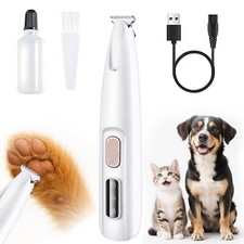 Paw Trimmer for Dogs Electric Upgraded Pet Paw Trimmer with LED Light Pet Hai...