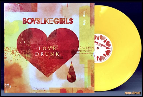 BOYS LIKE GIRLS Love Drunk LP on YELLOW VINYL New SEALED /1000 Taylor Swift