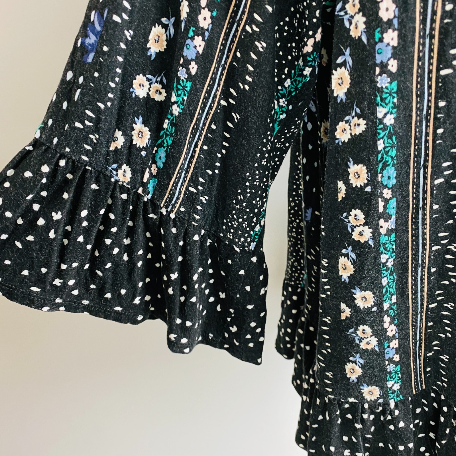 Style & Co Interesting Funky Patchwork Print Top … - image 5