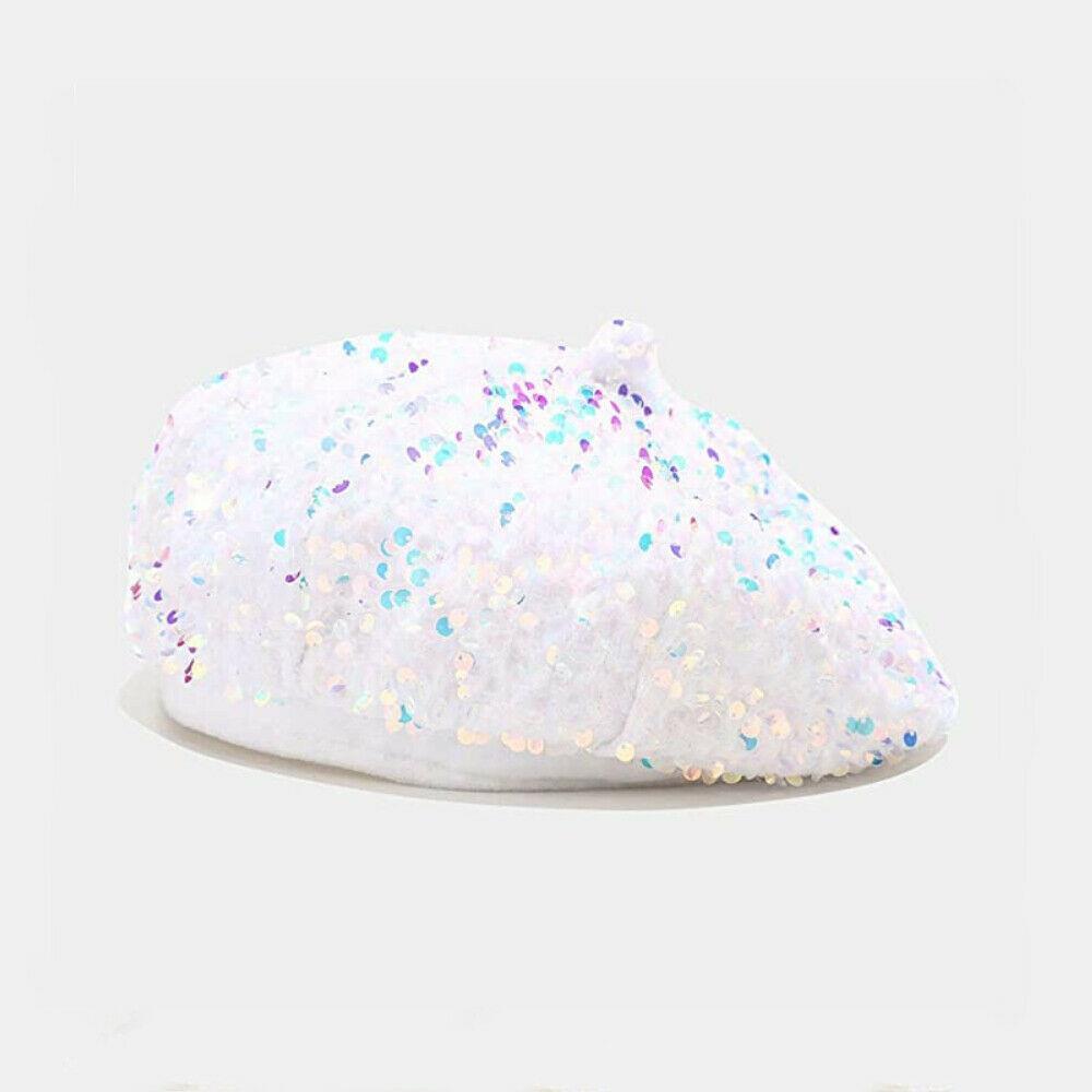 帽子 GLITTER KNIT BERET 帽子 GLITTER KNIT BERET Clover Knit Shimmer Beret Hat | Fall