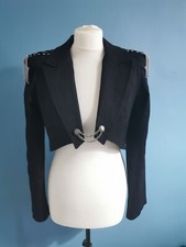 Queen Of Darkness Black Gothic Short Jacket, Size M