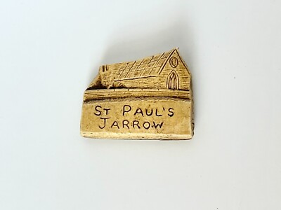 One-of-a-Kind Handmade St Paul's Jarrow Monastery UK Fridge Magnet 3-D