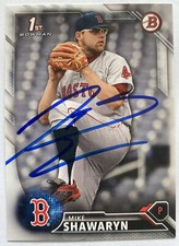 MIKE SHAWARYN RC SIGNED IP 2016 1ST BOWMAN DRAFT BD-95 RED SOX ROOKIE AUTO