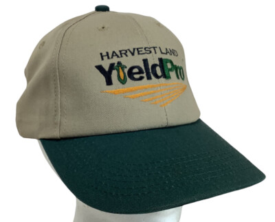 New Harvest Land Yield Pro Beige & Green Winter Farm Hat Cap Winter Hat SnapBack