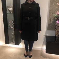 Alberta Ferretti 100% Virgin Wool Black Coat New Without Tags Cost £350