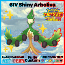 ARBOLIVA ✨SHINY✨/NonShiny 6IV Pokemon SCARLET and VIOLET Raid Battle Ready EVs